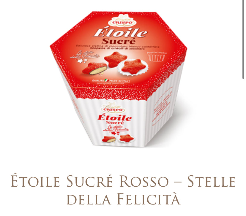 Etoile sucre’ Crispo rosso stella della felicità