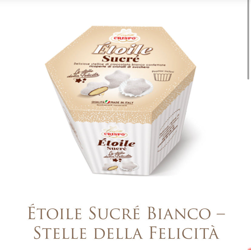 Etoile sucre’ Crispo bianco stelle della felicità