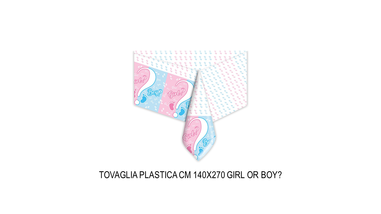 Tovaglia di plastica baby shower girl or boy