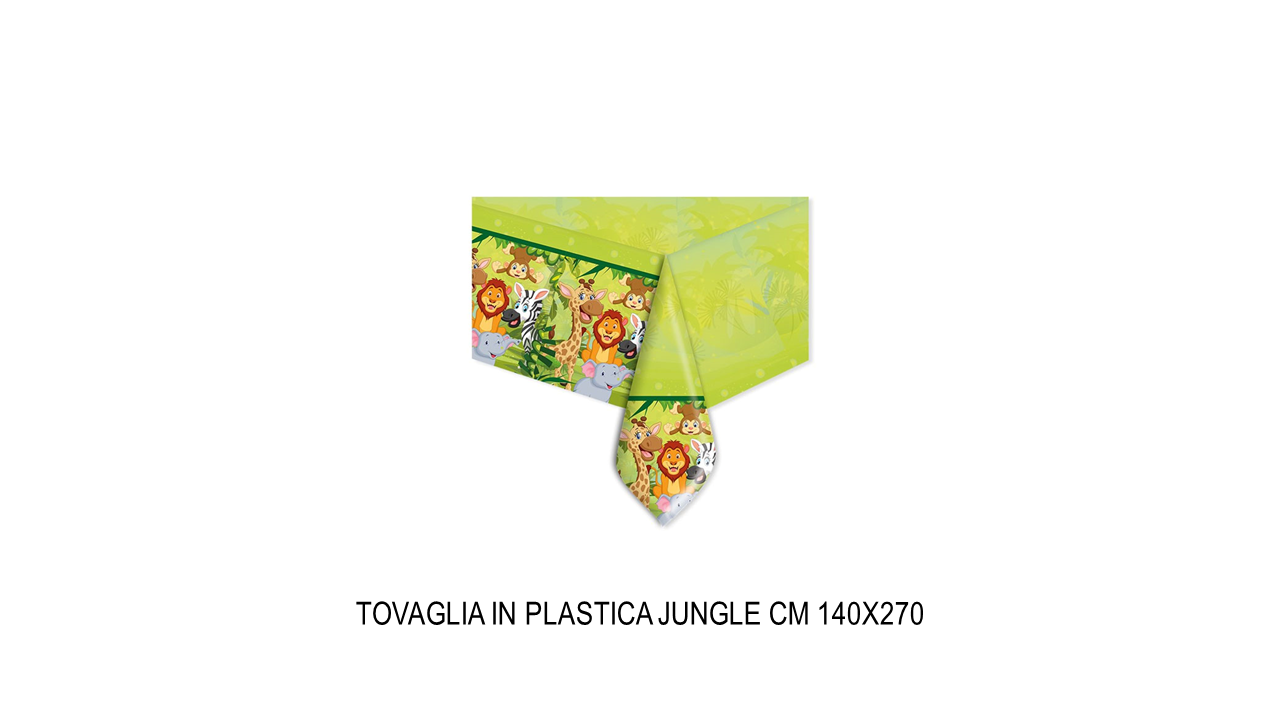 Tovaglia in plastica 140x270 cm jungle