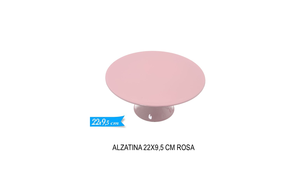 Alzatina da 22x9,5 cm rosa