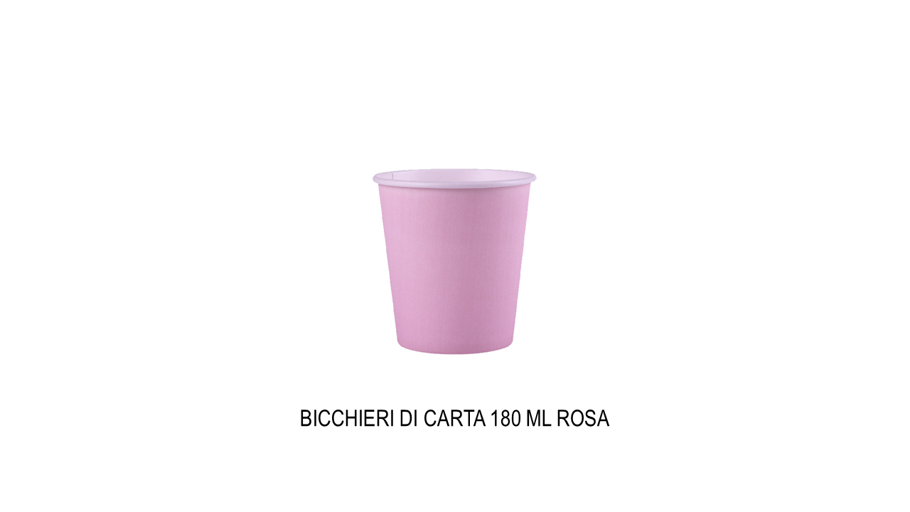 Bicchieri di carta da 180 ml rosa