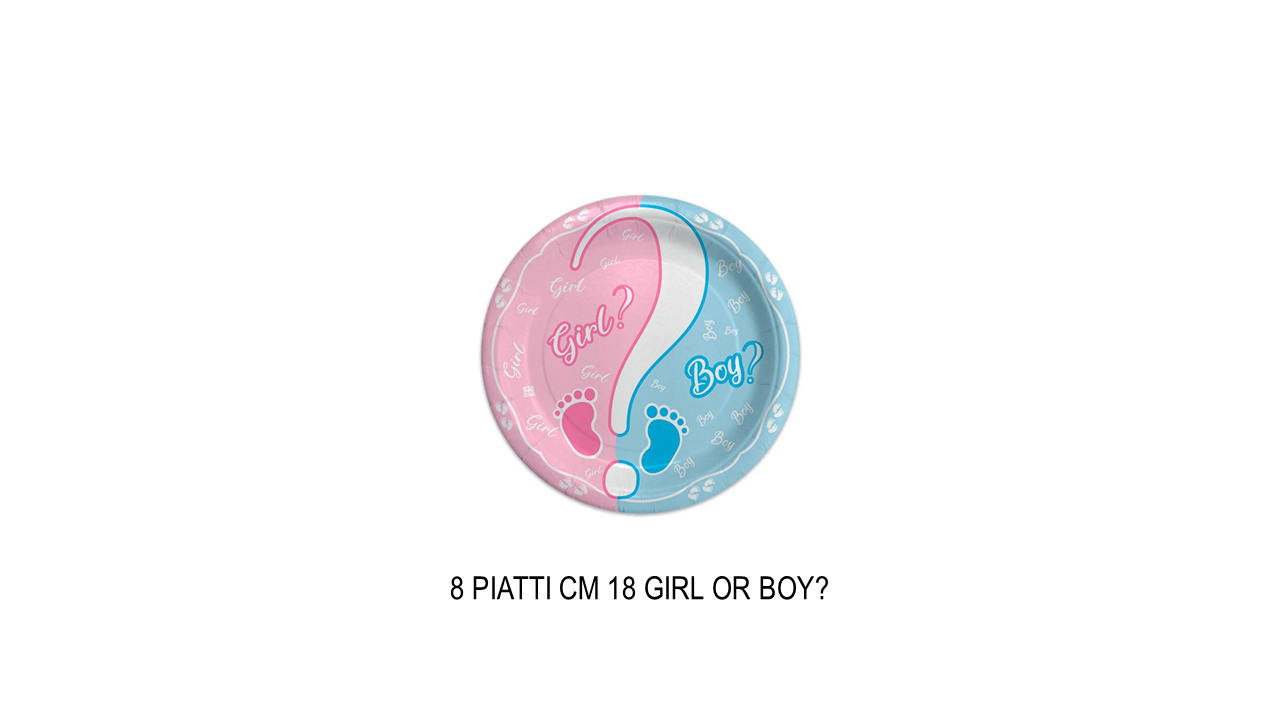 Piatti per baby shower girl or boy