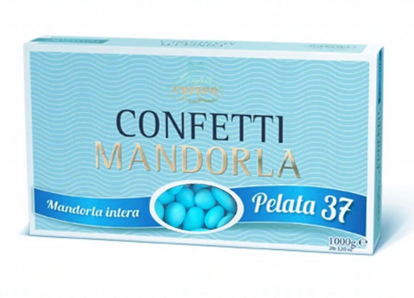 Confetti alla Mandorla Intera Pelata 37 Celeste