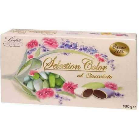 Confetti Selection Color Verde Al Cioccolato Crispo 1Kg