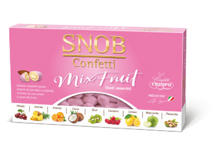 Confetti snob mix fruit rosa crispo
