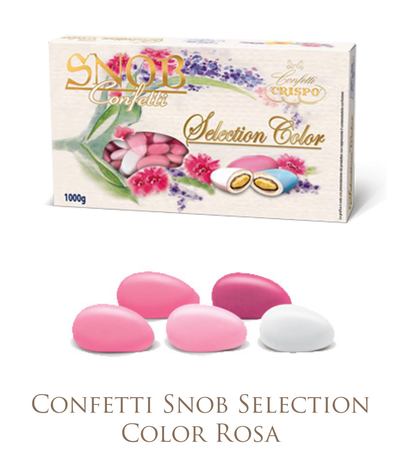 Confetti Snob Selection Crispo Color Rosa Ciocomandorla AL Latte da 1 Kg