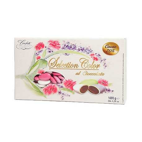 Confetti Crispo selection color al cioccolato rosa