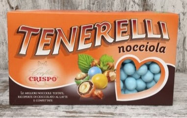 Crispo Confetti Tenerelli alla Nocciola Confetto Celeste Senza Glutine (Gluten Free) 1 kg
