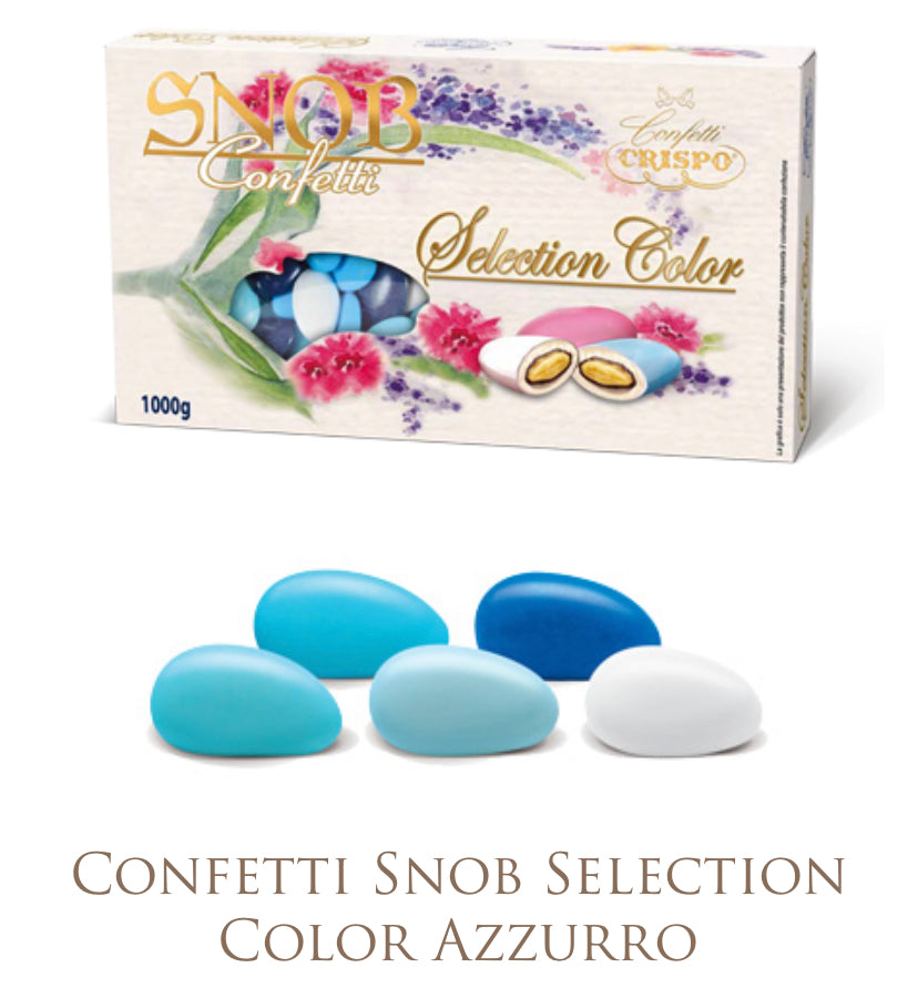 Confetti Snob Selection Crispo Color Celeste Ciocomandorla AL Latte da 1 Kg