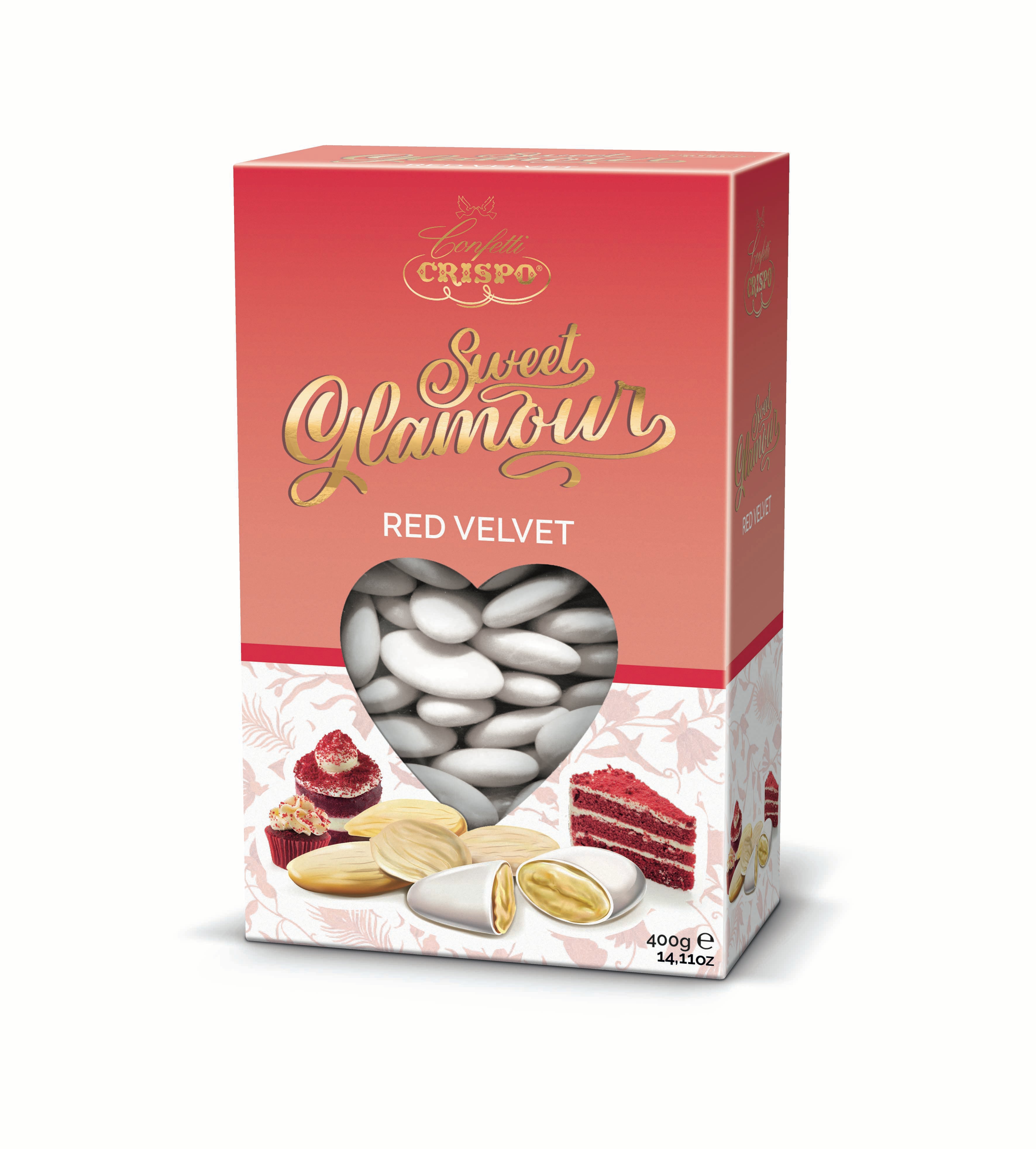 Confetti sweet glamour Crispo red velvet gr.400