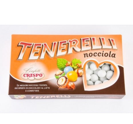 Crispo Confetti Tenerelli alla Nocciola  Confetti Bianchi Senza Glutine (Gluten Free) 1 kg