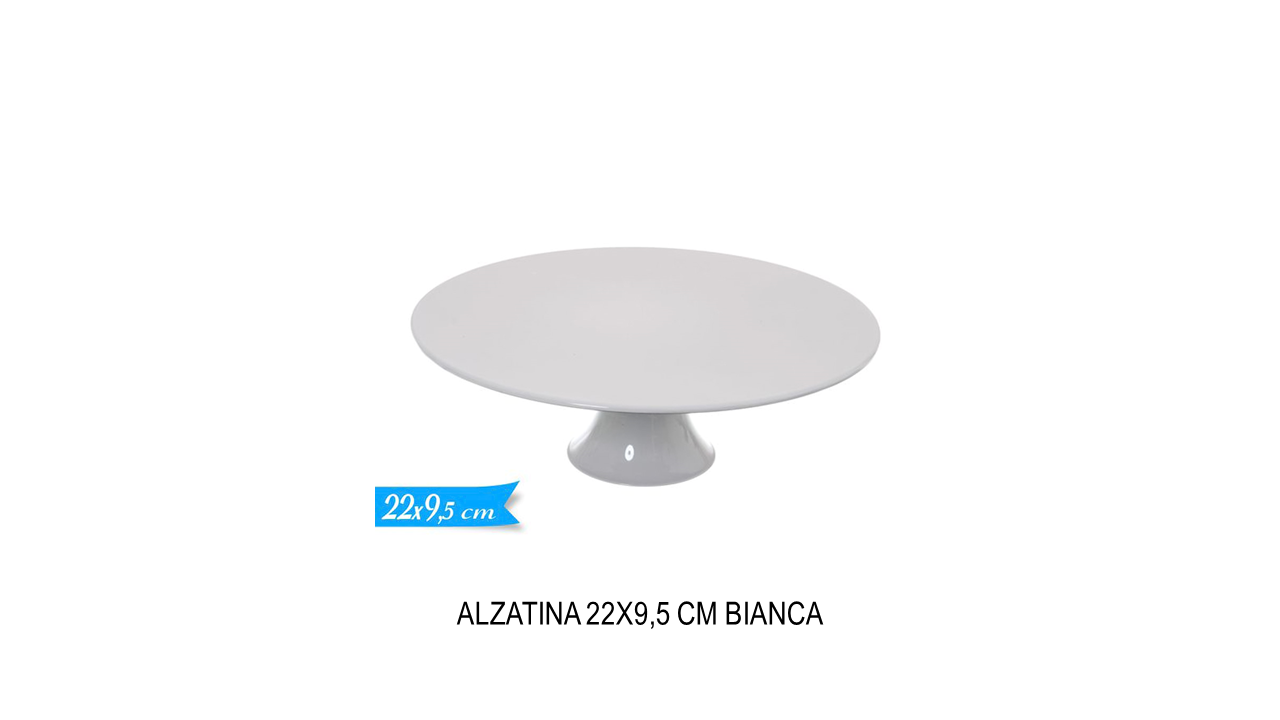 Alzatina 22x9,5 cm bianca
