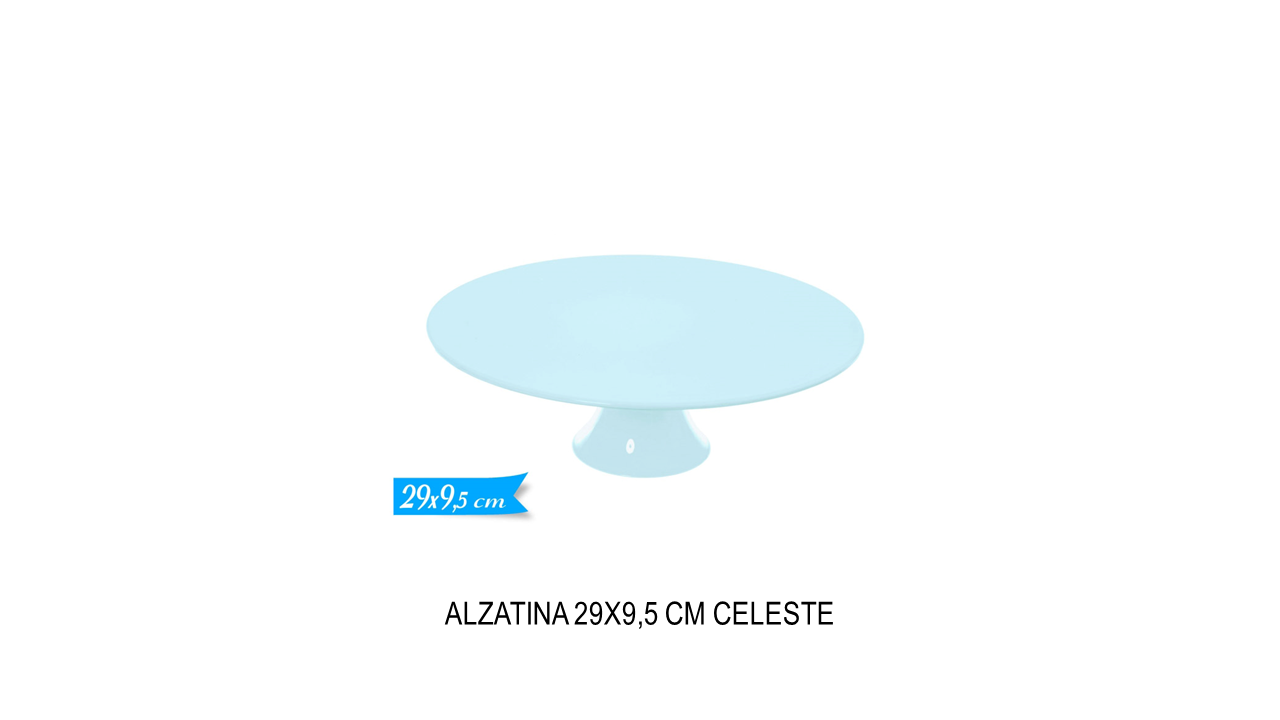 Alzatina 29x9,5 cm celeste
