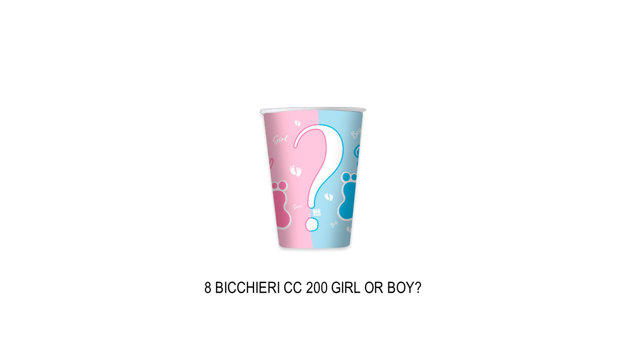 Bicchieri baby shower girl or boy