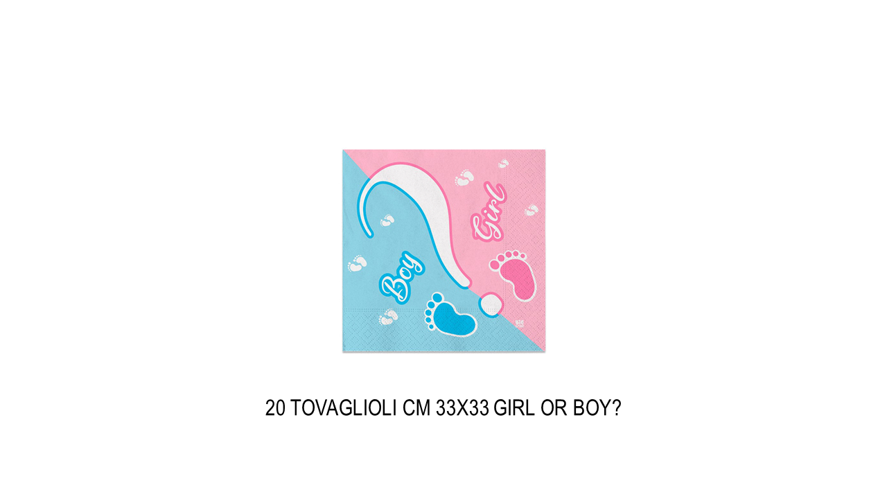 Tovaglioli per baby shower girl or boy
